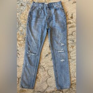 Blank Paige size Small distressed button fly jeans